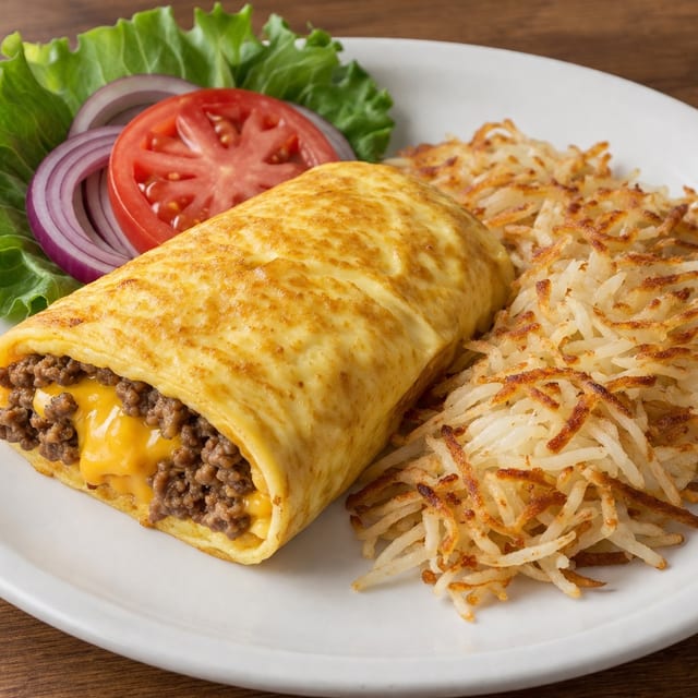 Cheeseburger Omelet.