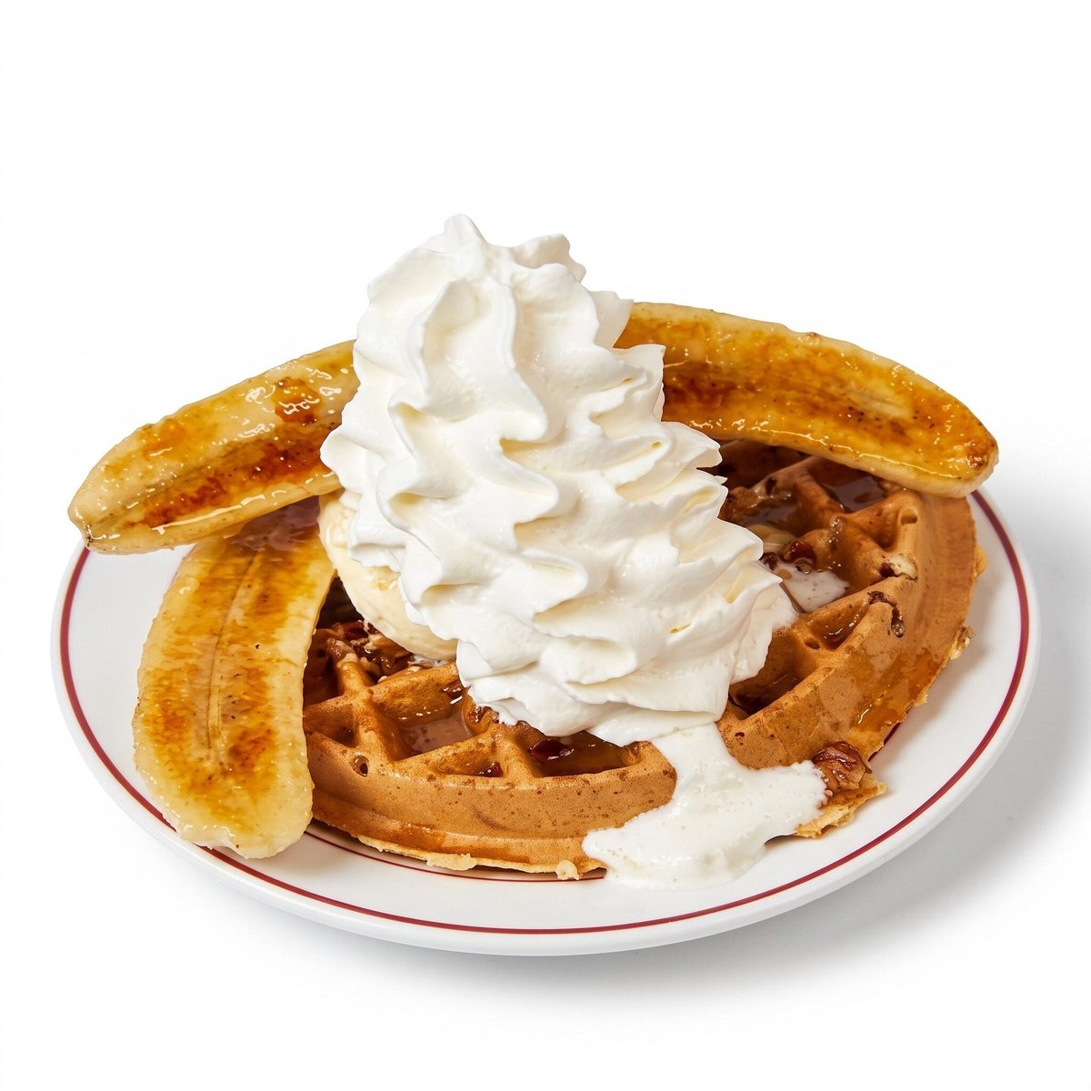 Bananas Foster Waffle